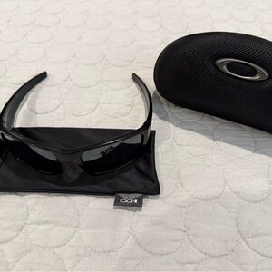 Oakley Matte Black Sunglasses with Hard Case